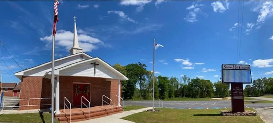 Snow Hill Church building in Gordon, Georgia
